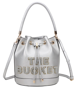 The Bucket Hobo Bag TB2-L9018 SILVER